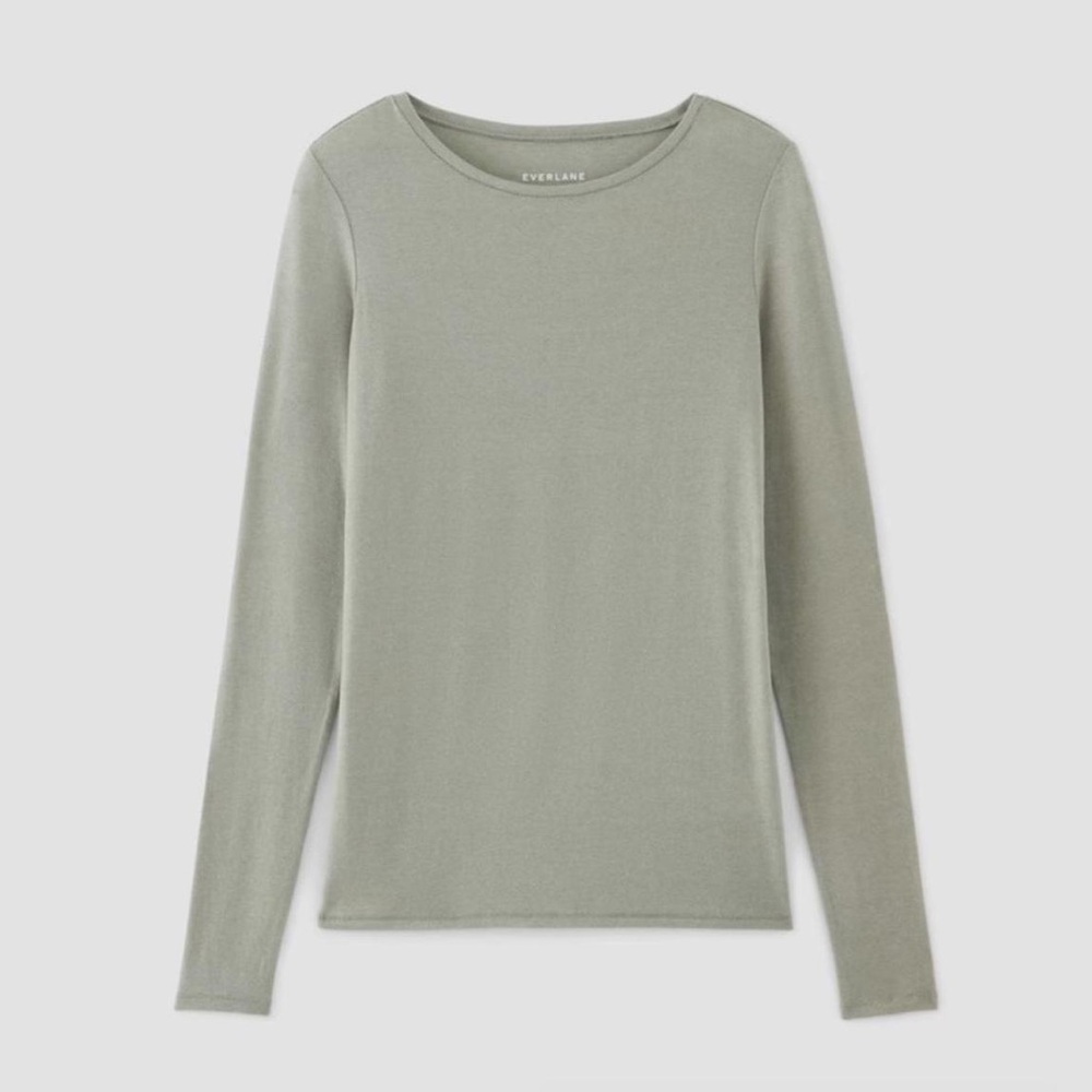 Everlane The Organic Cotton Long Sleeve Crew